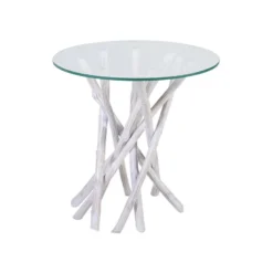 Table basse bois blanc - décoration
