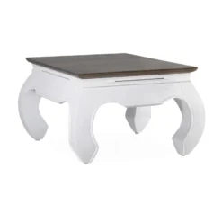 Table basse bois blanc - mélicia