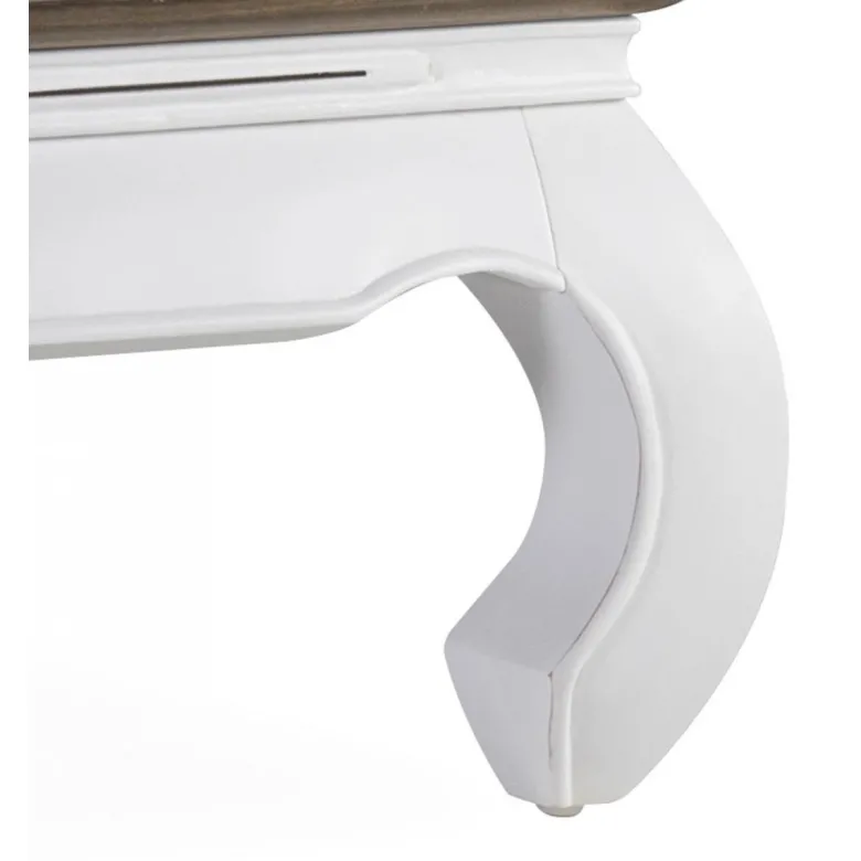 Table basse bois blanc - mélicia