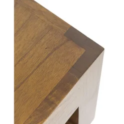 Table basse 1 tiroir bronze bois marron