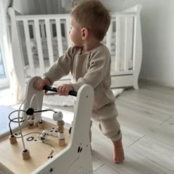 Table d'activité & trotteur bebe bois