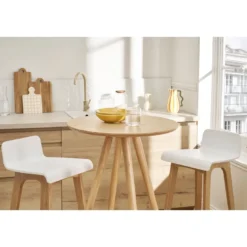 Table de bar ronde bois l60 cm nordeco