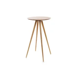 Table de bar ronde bois l60 cm nordeco