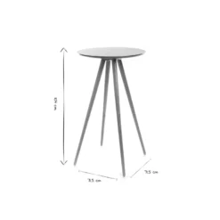 Table de bar ronde bois l60 cm nordeco