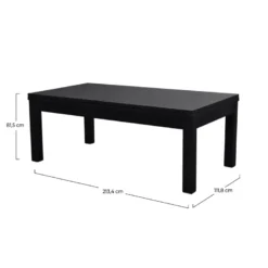 Table de billard convertible noire tapis bleu - eddie