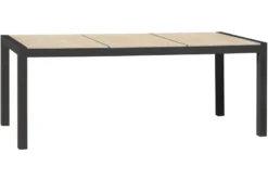 Table de jardin 6 8 places en aluminium avec plateau céramique