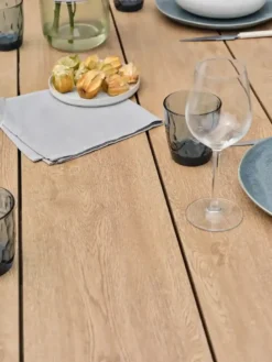 Table de jardin 8 places - gris anthracite