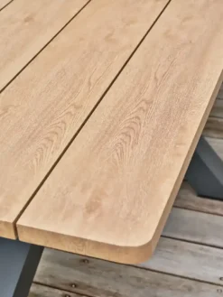 Table de jardin 8 places - gris anthracite