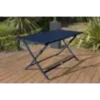 Table de jardin pliante en aluminium - bleu marine
