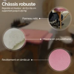 Table de massage - 3 zones