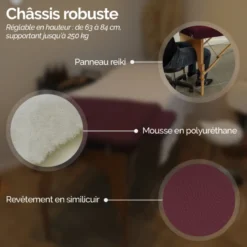 Table de massage - 3 zones