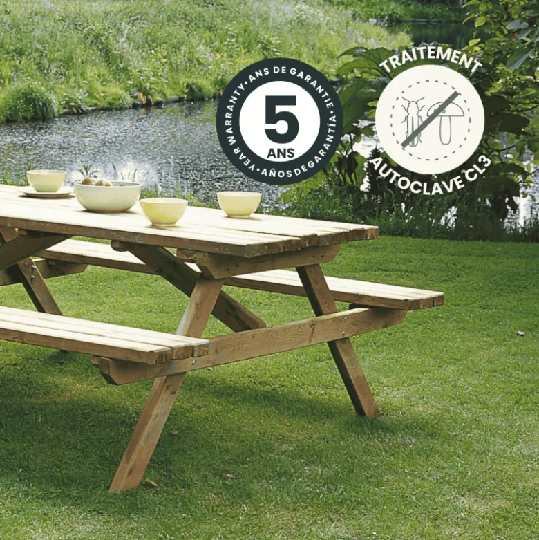 Table de pique-nique 6 personnes