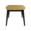 Table extensible rectangulaire bois et noir l140-180 cm meena
