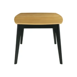 Table extensible rectangulaire bois et noir l140-180 cm meena