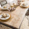 Table à manger avec allonges en bois