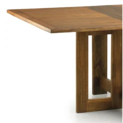 Table à manger bronze bois marron -