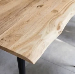 Table à manger en bois d'acacia massif