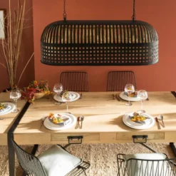 Table à manger en bois de manguier