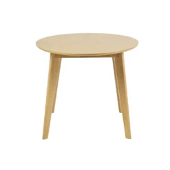 Table à manger extensible ovale en bois clair l150-200 cm marik