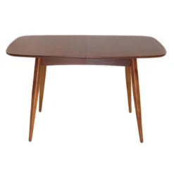 Table à manger extensible rectangulaire en bois foncé l130-160 cm nordeco