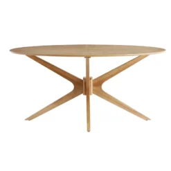 Table à manger ovale chêne l160 cm dielli