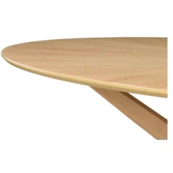 Table à manger ovale chêne l160 cm dielli