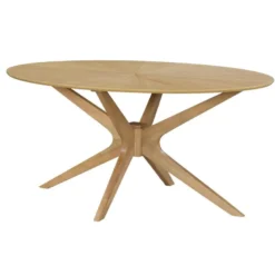 Table à manger ovale chêne l160 cm dielli
