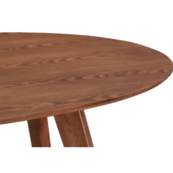 Table à manger ovale en bois foncé l160 cm marik