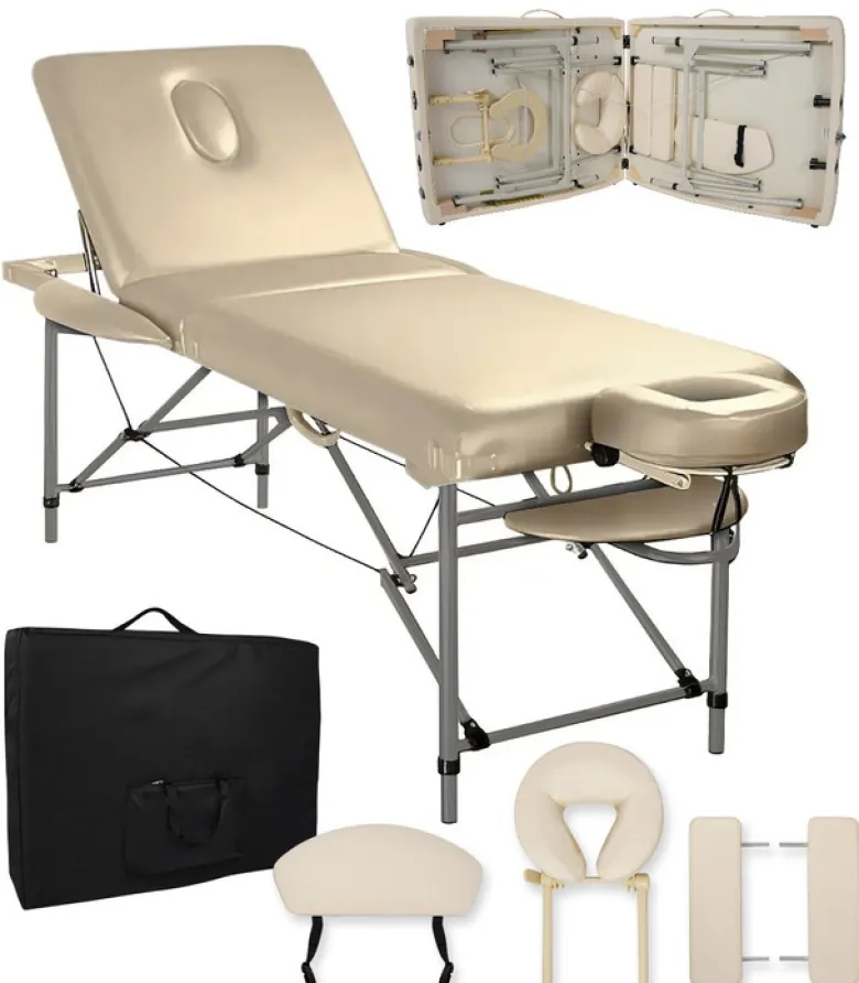 Table massage aluminium dossier réglable