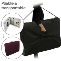 Table massage pliante 3 zones