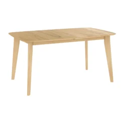 Table 4&nbsp;6 personnes extensible en bois clair 150&nbsp;180 cm - oman