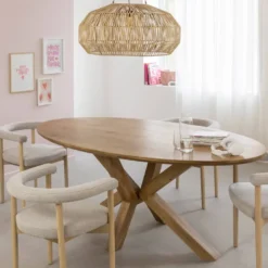 Table ovale bois de manguier