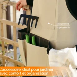 Tablier de travail, jardinage - beige