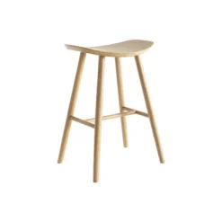 Tabouret de bar bois clair h65 cm demory