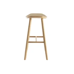 Tabouret de bar bois clair h65 cm demory