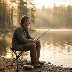 Tabouret de pêche pliable