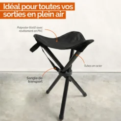 Tabouret de pêche pliable