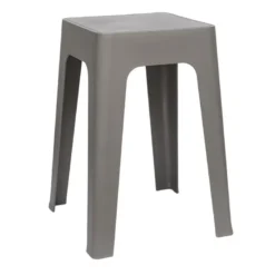 Tabouret empilable gris