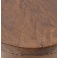 Tabouret rond bois marron - décoration