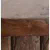 Tabouret rond bois marron - décoration
