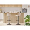 Tabourets de bar rouges (lot de 2) steevy