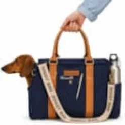 Tails of glory sac de transport bleu pour chien jusqu’à 8 kg chic et pratique