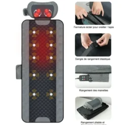 Tapis de massage chauffant corps complet