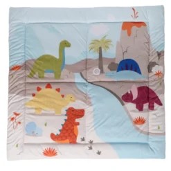 Tapis de parc réversible amis dinos