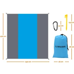 Tapis de plage anti-sable imperméable