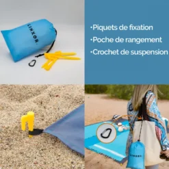 Tapis de plage anti-sable imperméable