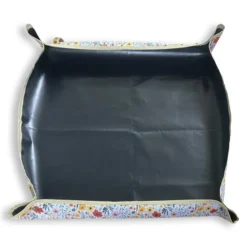 Tapis de rempotage pliable et imperméable motif fleuri 74 x 74 cm