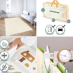 Tapis d'eveil evolutif en mousse 180*120