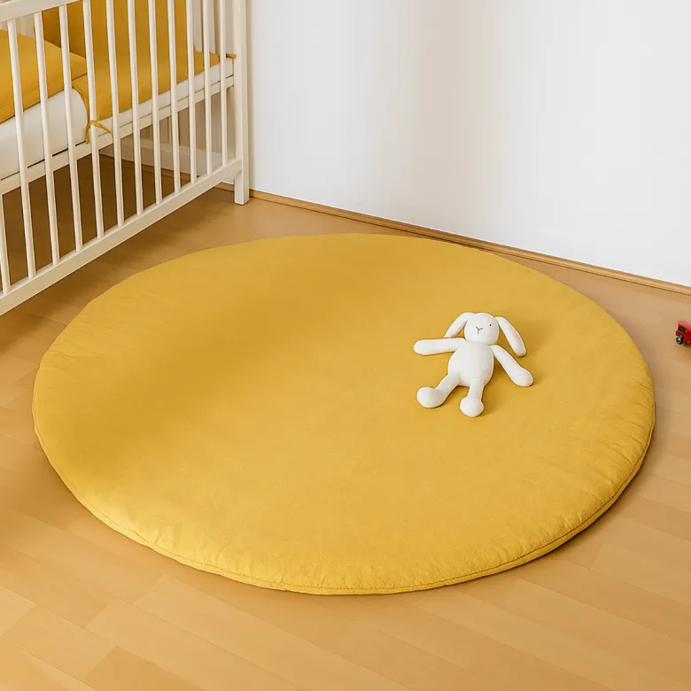 Tapis d'eveil havane en coton bio honey