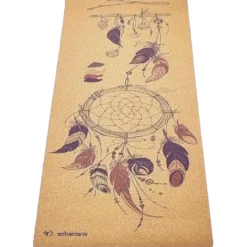 Tapis de yoga liège attrape rêves 5mm